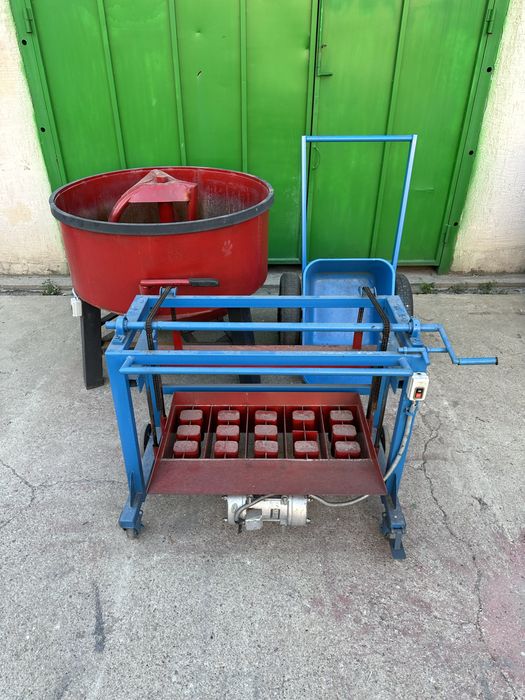 Цепной шлакоблочный станок на 220V