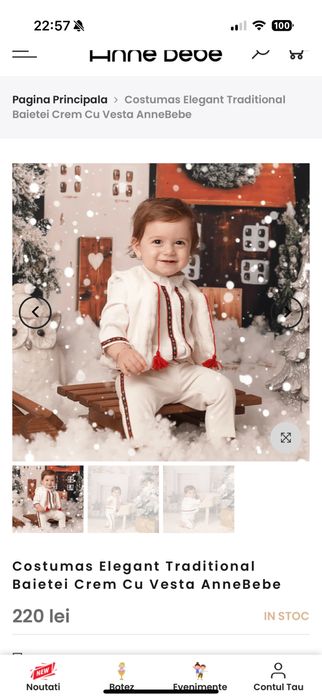 Costum popular anne bebe