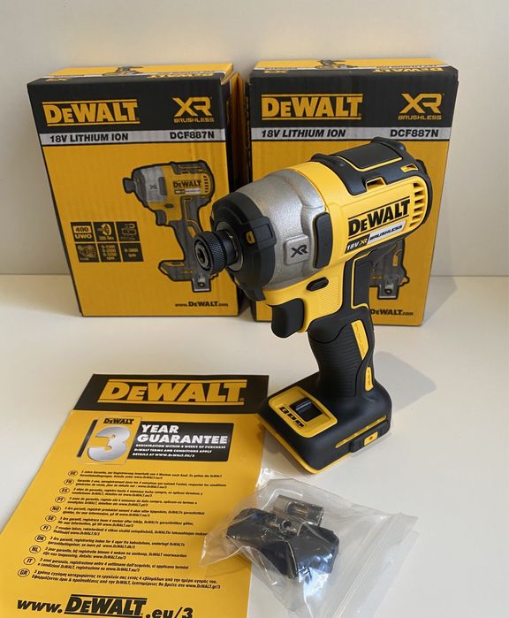Импакт / Винтоверт DeWALT DCF887N 18V XR  Brushless / Безчетков  205Nm