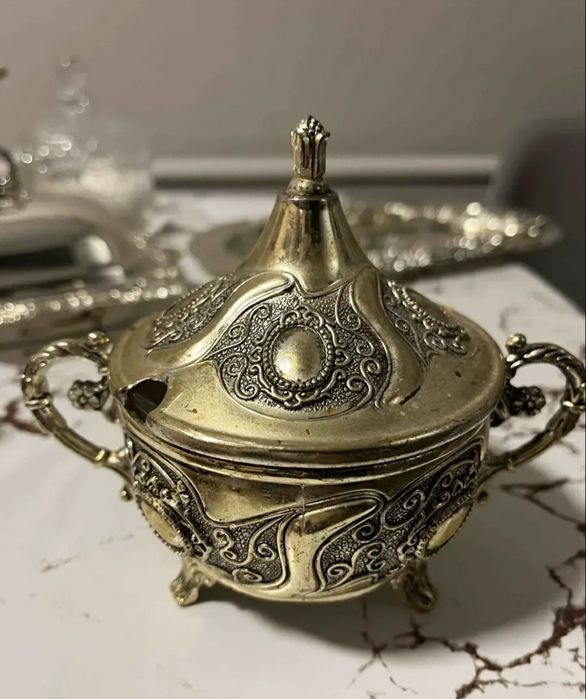 Набор посуды мельхиор посеребрение