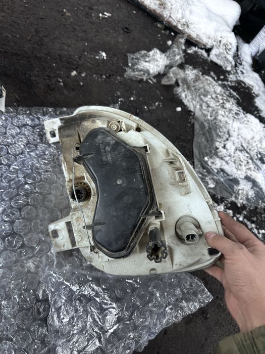 фара на газель. установлен. Bi led