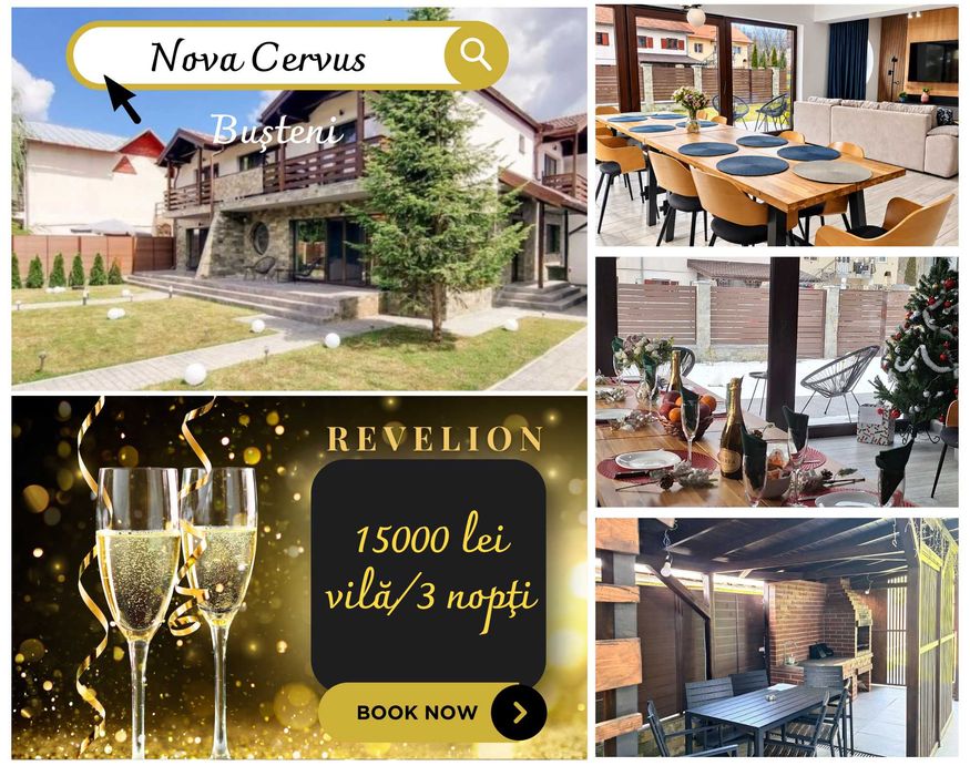 Vilă premium de închiriat integral in Busteni - Nova Cervus