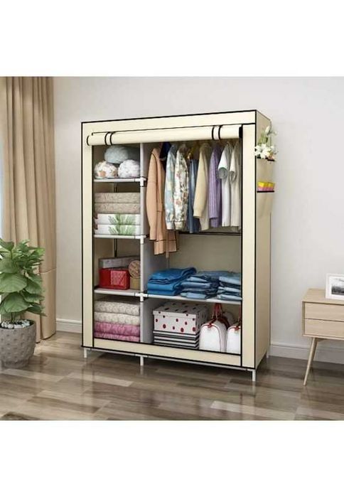 Dulap textil pliabil pentru imbracaminte Sifonier Haine 105X45X175 CM