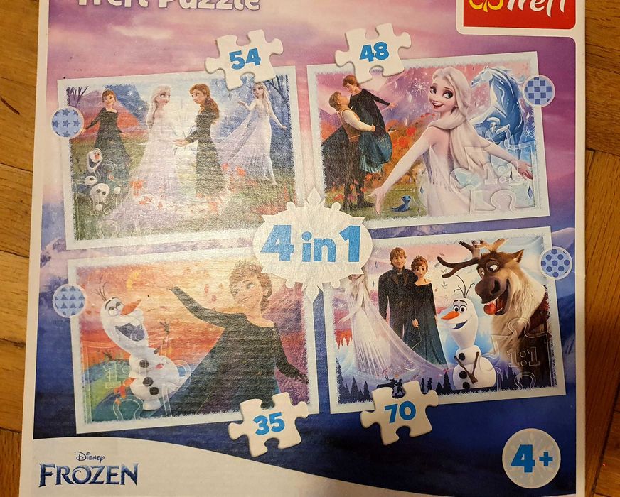 Пъзел Елза 4в1 Trefl, Замръзналото кралство