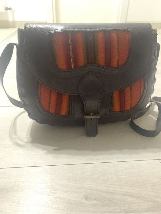 Geanta piele naturală Peru