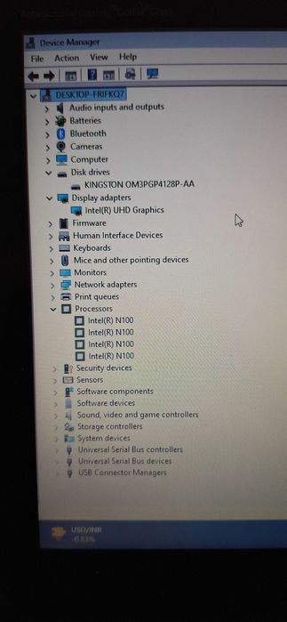 Laptop Acer TravelMate Spin 11 (N100 Quad-Core  8GB RAM  128GB SSD NVMe  Windows 11