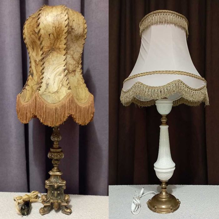 Красиви старинни лампи с абажури - лампа