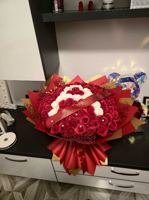 Buchete trandafiri de sapun parfumati