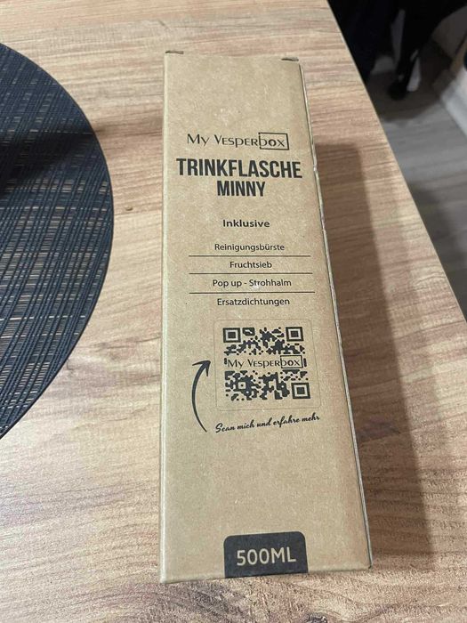 Дамска Детска бутилка за вода 500ml BPA free - Спортна, женска, розова