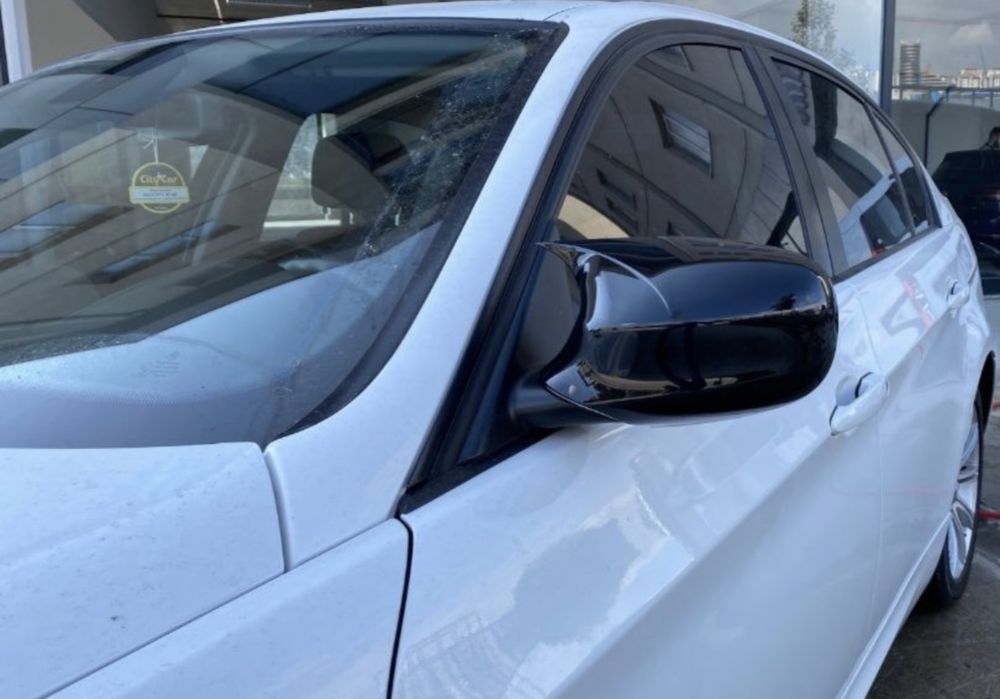 Carcase Capace Oglinzi BMW E90 E91 facelift lci Negru lucios
