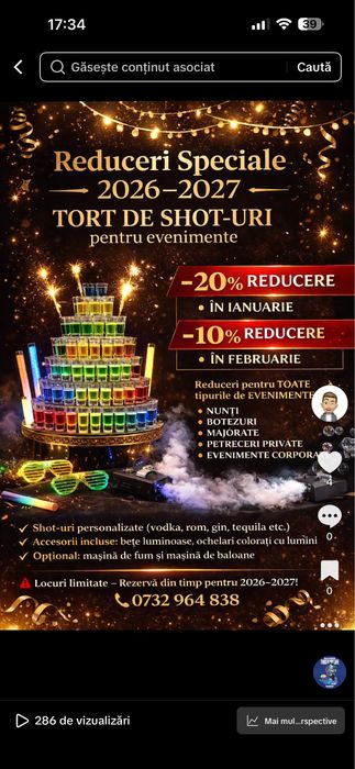 Tort de Shot-uri / Tortul Mirelui