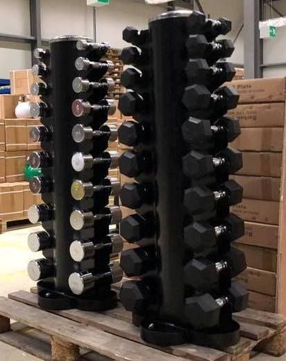 Стойка за Гири / Колона / Поставка за Гирички / Капацитет 10 чифта