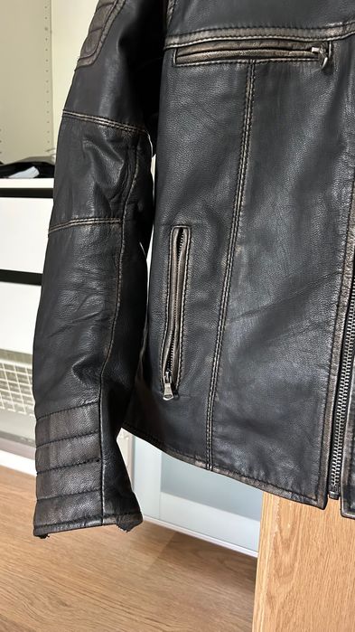 Geacã moto piele maro Rebelhorn mãsura M - Damã - Stare Excepționalã