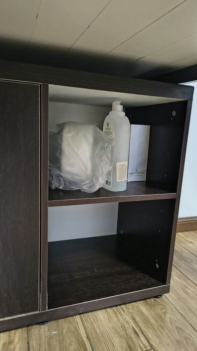 Стол офисный тёмно-коричневый