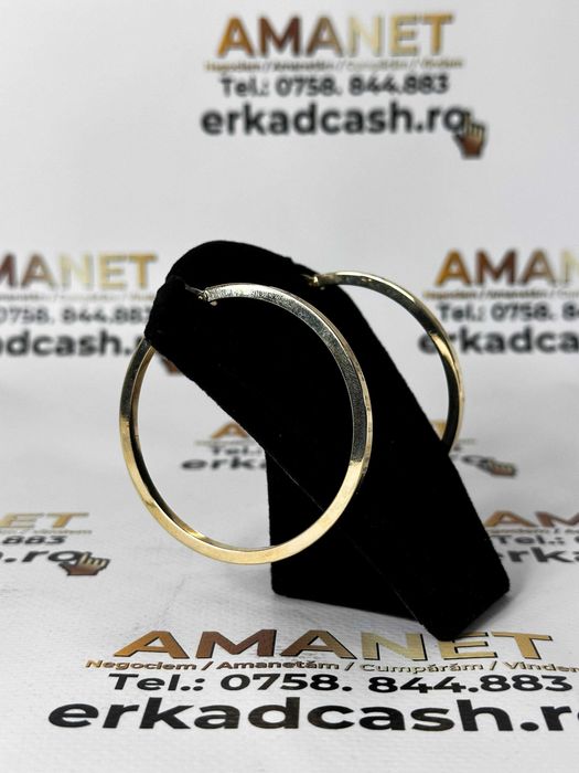 Cercei din Aur de 14K -ERKAD CASH AMANET Galati-