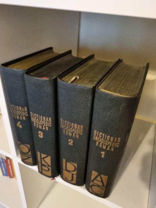 Dictionar enciclopedic roman, 4 vol, ed. Politica, '62, '64, '65, '66