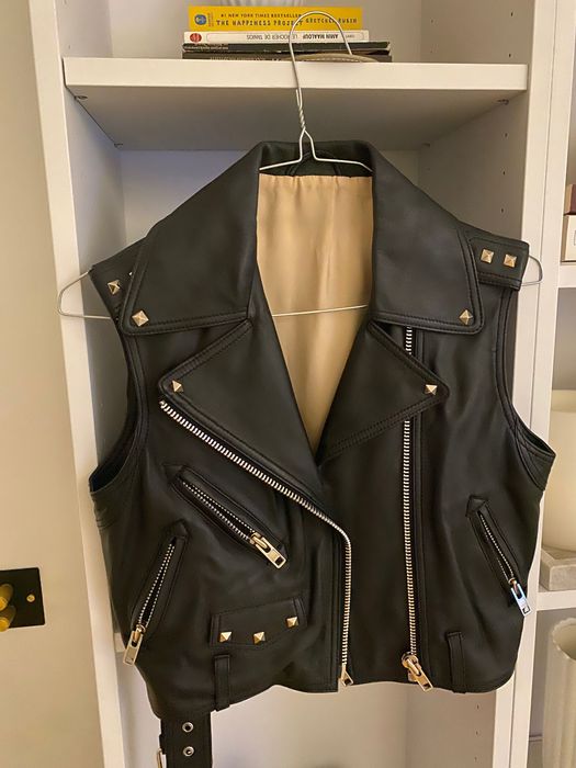 EVIS style, Кожен елек Evis, високо качество агнешка гладка кожа