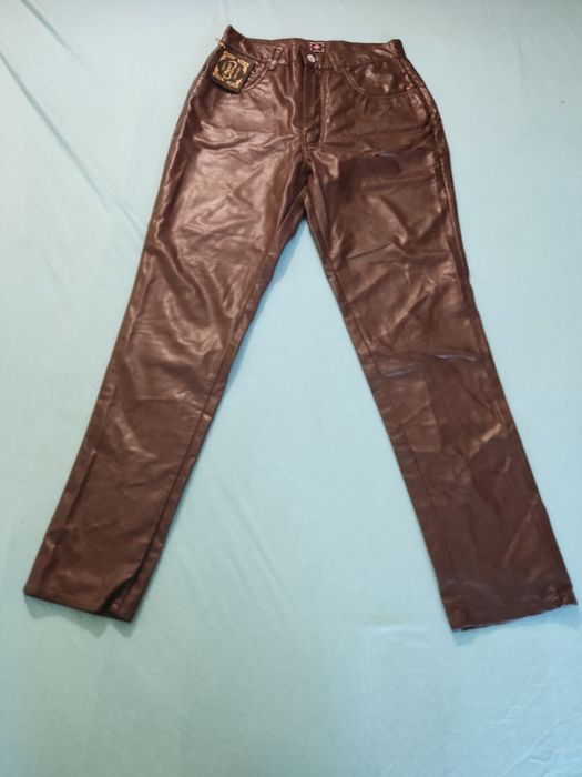 Pantalon piele dama maro brand Magvest marimea 40 Noi