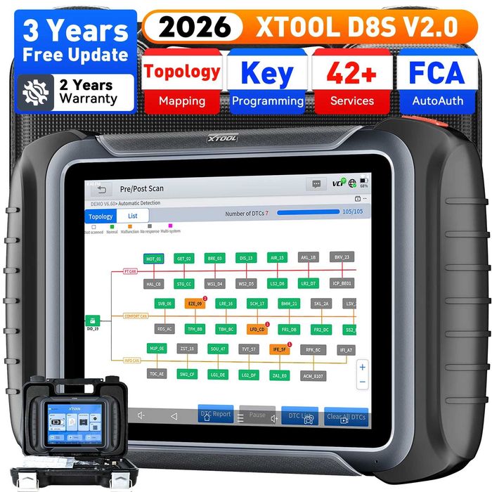 Xtool Tester Diagnoza Auto Premium Multimarca 2026 OBD2 Autel Launch