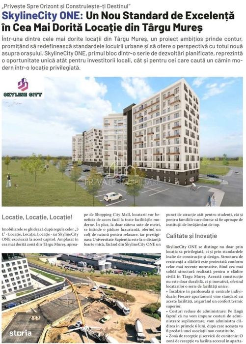 APARTAMENTE NOI 2 Camere Shopping City Mall, Tudor, SKYLINE CITY