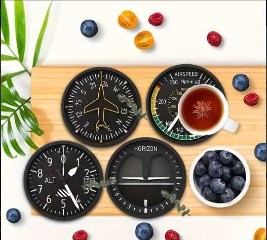 Чаша Бон Джоуви и 6 подложки за чаши с авиационни мотиви