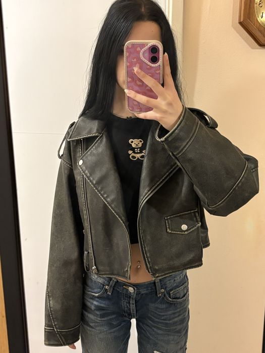 кожено яке размер XS