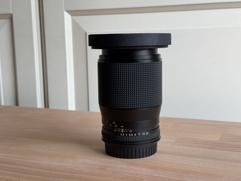 Contax 135mm f2.8 MMJ Carl Zeiss montura Canon EF Simmod obiectiv vintage foto video