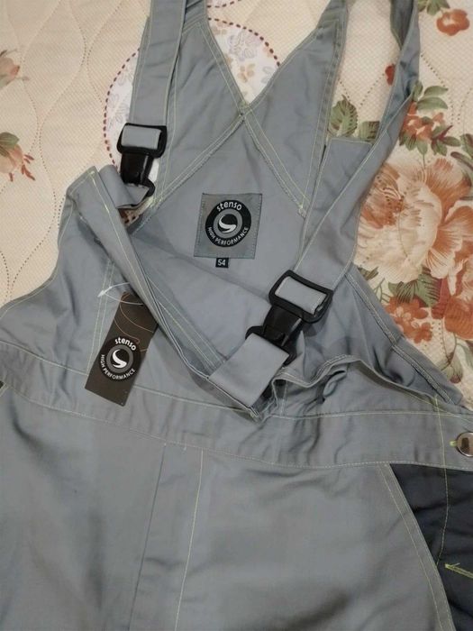 Работен полугащеризон в сив цвят размер 54 Mensa STENSO