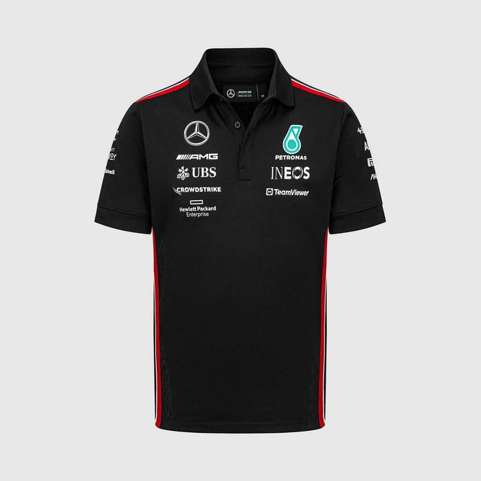 Mercedes AMG F1 Team Polo - Оригинална мъжка тениска с яка