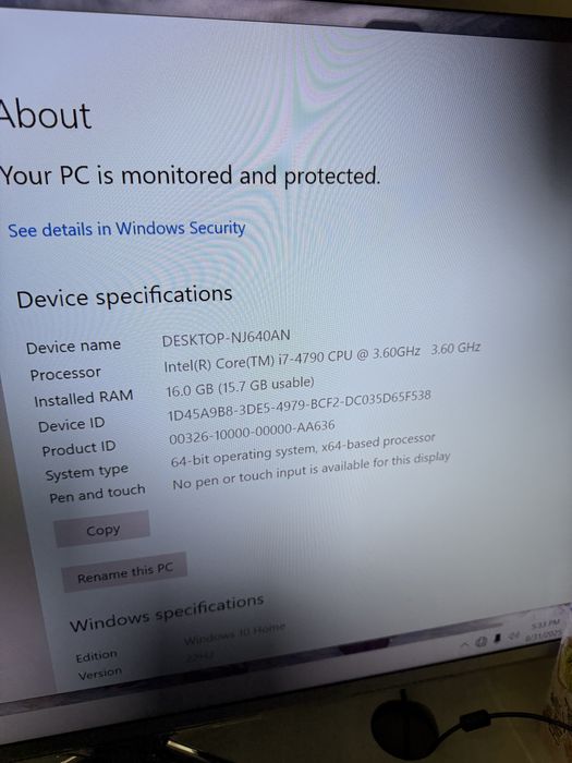 Pc intel i7 4790 16 gb