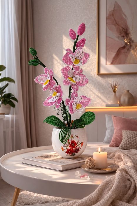 Орхидея из биссера  12 000тенге