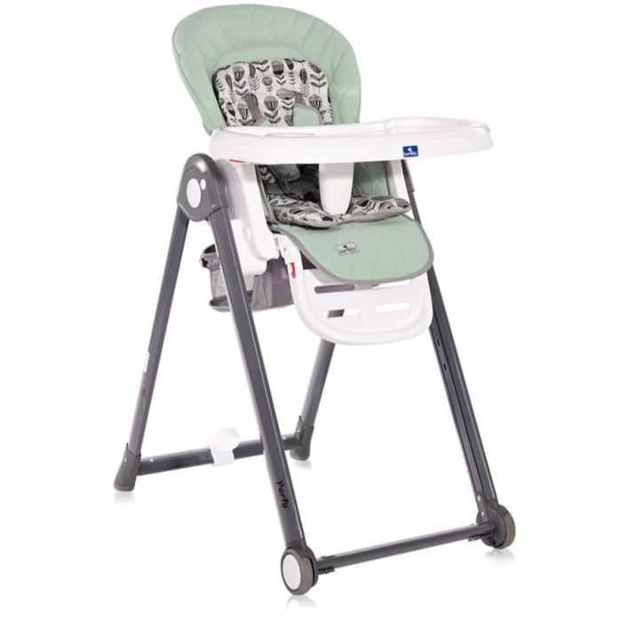 Столче за хранене Lorelli - Party, Frosty Green Leather