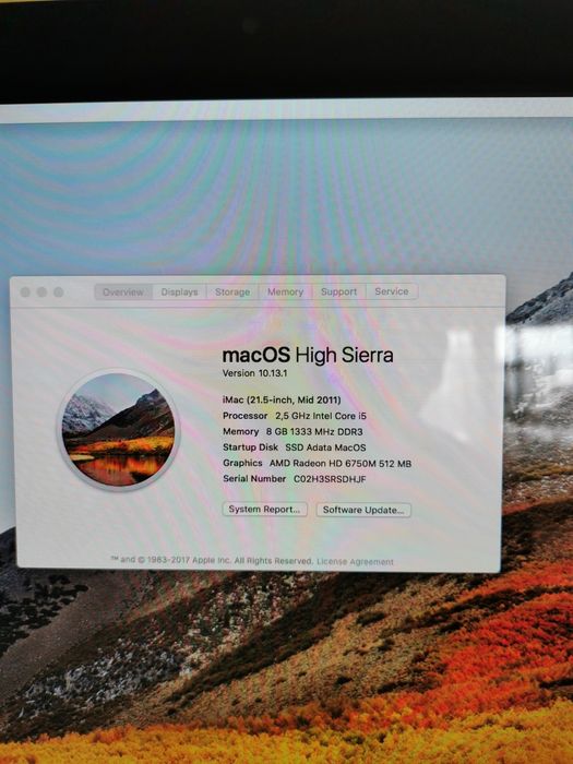 Hdd 1Tb HGST, IMac 21,5inch, 2011 High Sierrra