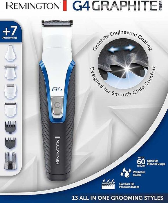 Комбиниран тример Remington PG4000 G4 Graphite Многофункционален за коса, лице и тяло