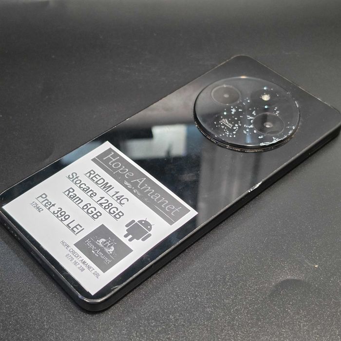 HOPE AMANET P8 Redmi 14 C 128 Gb 6 Gb Ram Camera Zgariata