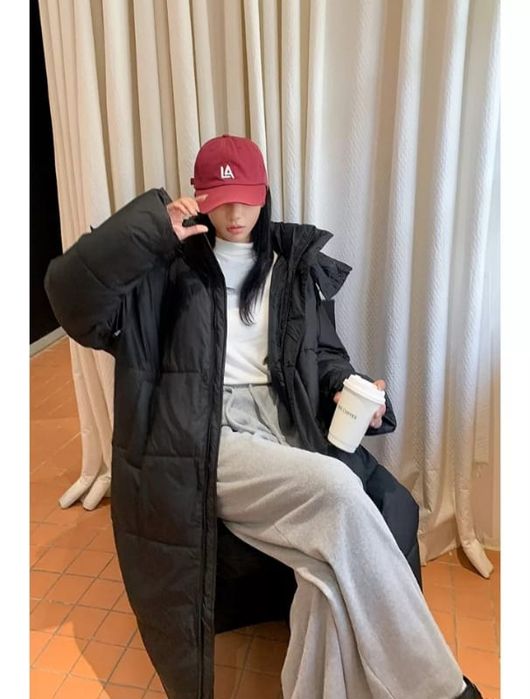 Модная оверсайз куртка зимняя