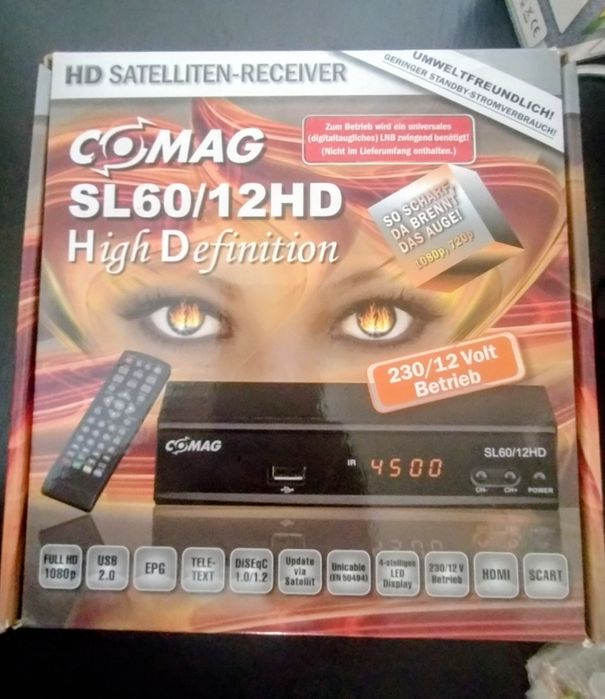 Set antena satelit mobila pentru rulota sau autorulota, 12V sau 230V