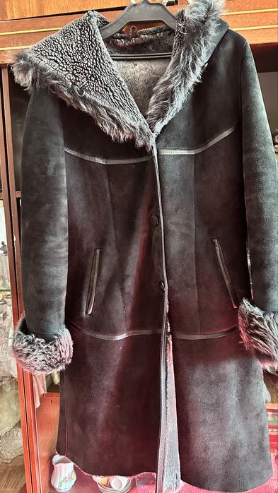 Дубленка Турция, капюшон