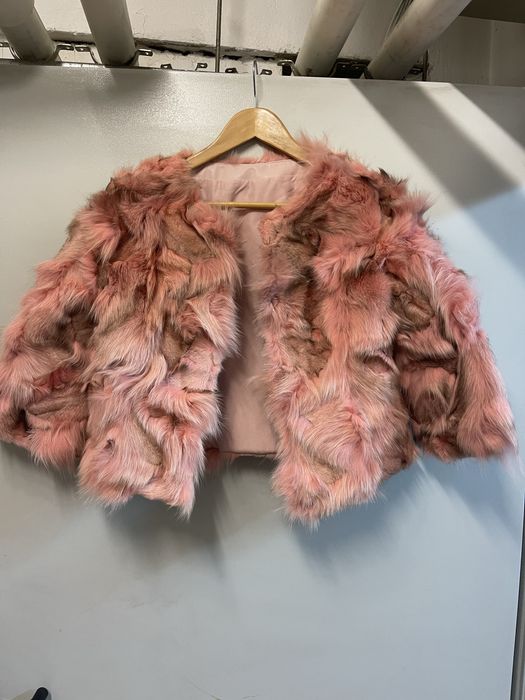 Haină de blană naturală de iepure