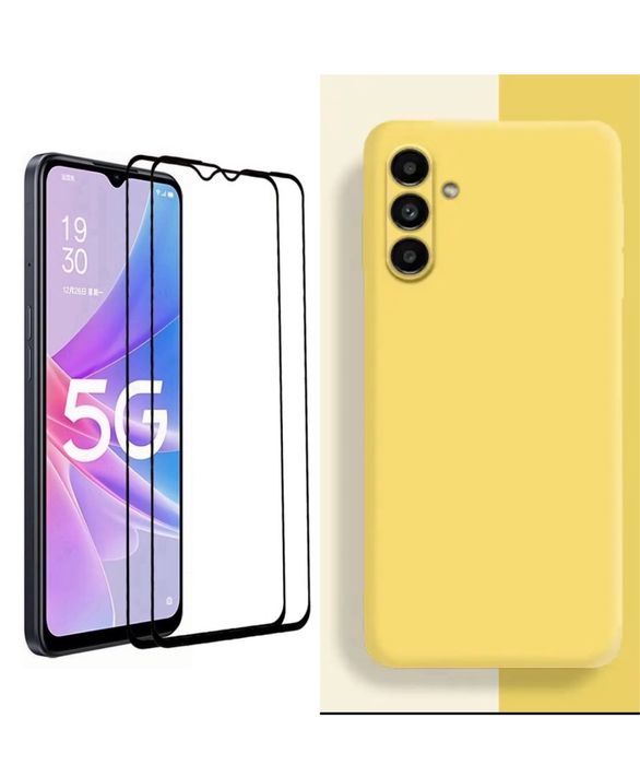 Samsung A21s/A22/A23/A25/A24/A06 Husa Silicon Catifea + Folie Sticla