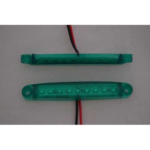 1бр. лед LED габарити с 9 диода за кола камион 12-24V , 5 цвята