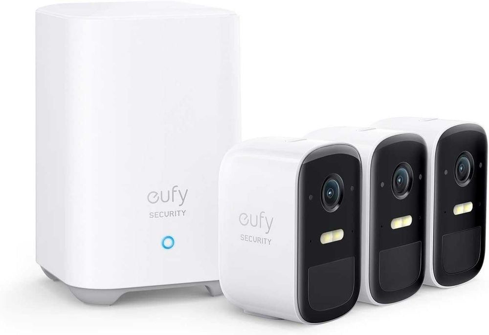 Sistem de supraveghere video eufyCam 2C Security, 3 camere,HD 1080p,sigilat