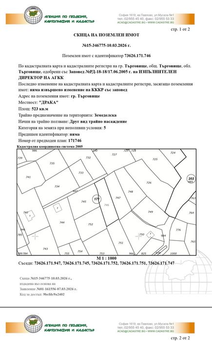 Продавам парцел на Драката