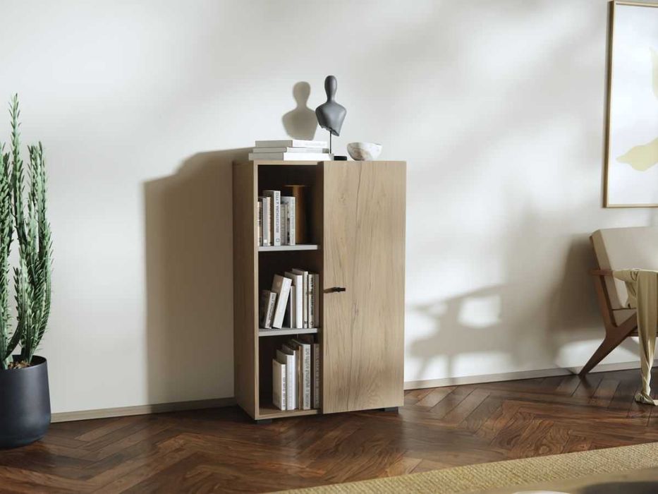 Living Silensia C3 DUO – Mobila sufragerie aspect lemn / bej