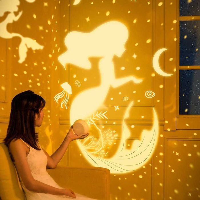 Детска нощна лампа с 6 прожекционни плаки- Joernso