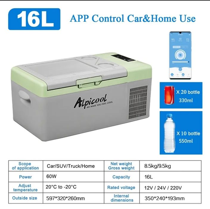 Автохолодильник Alpicool Y16