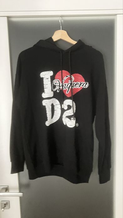 Xуди DSQUARED 2.Нов модел в черно.С етикети,опаковка.Налични М до XXL