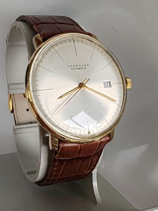 Ceas Junghans Max Bill Automatic Placat cu aur 38 mm Funcționează impecabil!