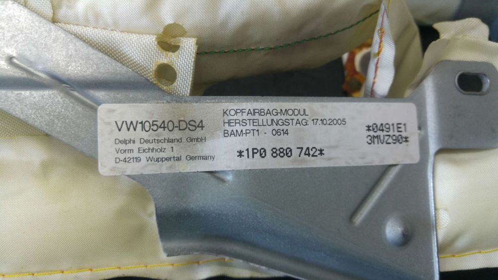 Airbag cortina dreapta seat leon 1p1 16878922 1p0880742