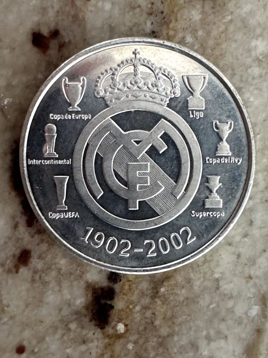 Monezi Aniversare . REAL MADRID CF.  1902 - 2002